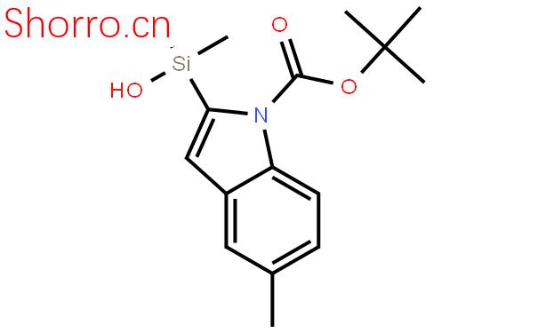 1-boc-2-(羥基二甲基錫)-5-甲基吲哚結構式圖片|475102-18-2結構式圖片